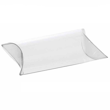 Cutii cadou - Set 12 cutii acetofan transparente tip pernuta, 10x6x3 cm