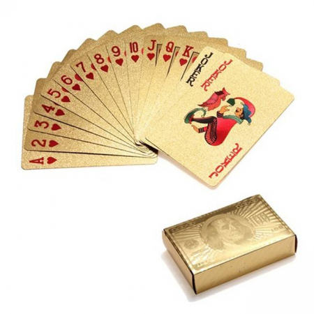 Vara - Carti de joc aurii poker, aspect dolari