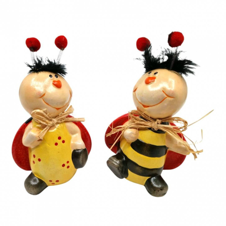 Gradina - Set 2 ornamente rasina, gargarite buclucase, 15 cm