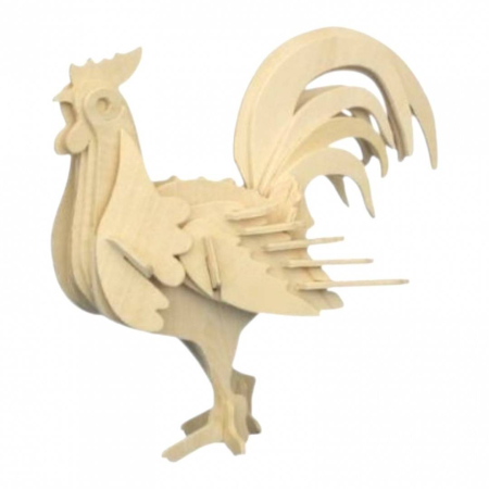 Jucarii Educative - Puzzle 3D din lemn, cocos