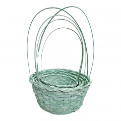 Cosuri - Set 5 cosuri din bambus pentru aranjamente florale, verde pal