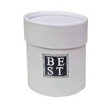 Cutii cadou - Set 6 cutii cadou cilindrice Best, design modern si elegant, alb