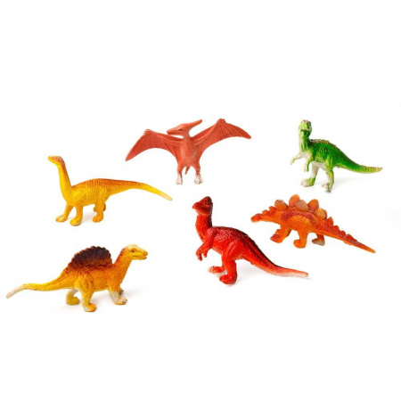 Animale - set 6 figurine , dinozauri, multicolor, 6-8 cm