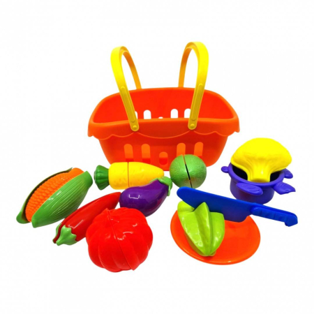 Jucarii Rol - Set de jucarie, legume de taiat cu cos si accesorii