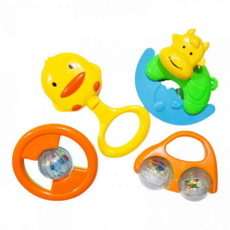 Bebe & Papusi & Accesorii - Set sunatori pentru bebelusi, jucarie dentitie