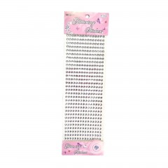 Decoratiuni - sticker cristale autoadezive, 450 strasuri, incolor