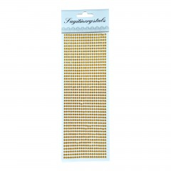 Decoratiuni - sticker cristale autoadezive, 544 strasuri, portocaliu