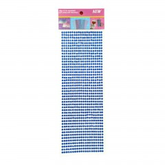 Decoratiuni - sticker cristale autoadezive, 544 strasuri, albastru