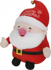 Craciun - Decoratiune Craciun, jucarie moale din plus, Mos Craciun, 24 cm