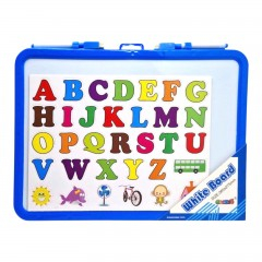 Jucarii Educative - Tabla magnetica educativa cu litere colorate, alfabet educativ pentru copii