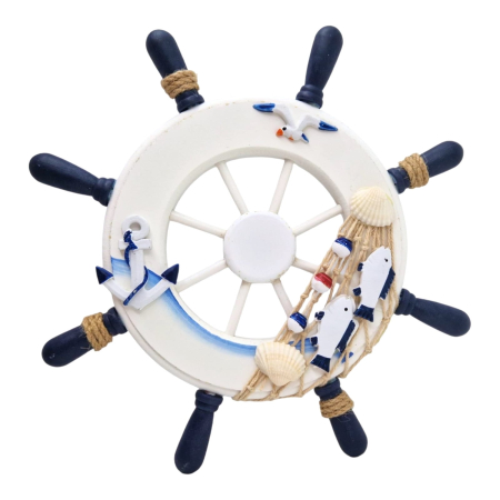 Produse Sezon - Timona Decorativa din Lemn cu Tematica Marina, 23 cm