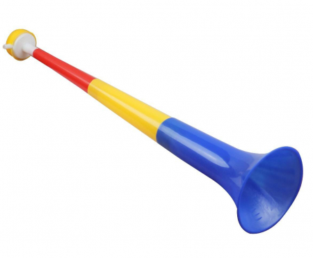 Petrecere - Vuvuzela trompeta din 3 segmente, tricolor, 48 cm, 130 db