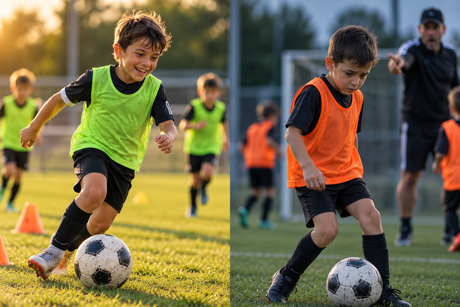 A child who smiles at training often learns more than one who plays in fear