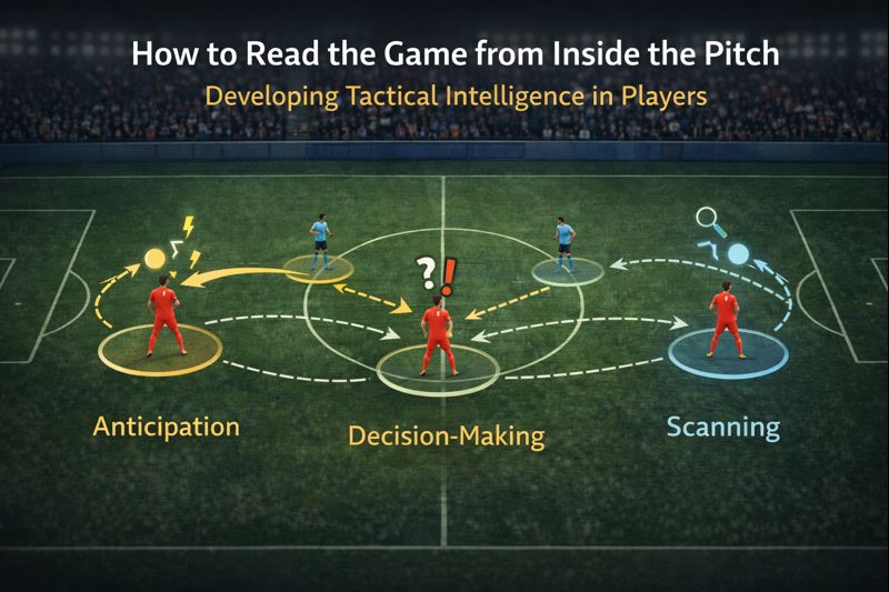 How to read the game from inside the pitch. Developing tactical intelligence in players
