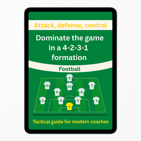 Football tactics - Dominate the game  in a 4-2-3-1  formation. Attack, defense, control