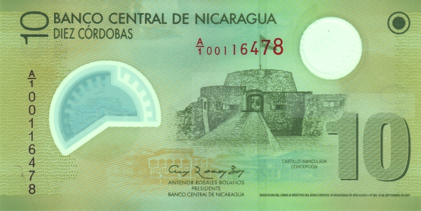 Nicaragua 10 Cordobas 2007 (polimer), necirculata [2]