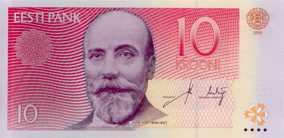 Estonia, 10 Kroon 2007, necirculata [2]