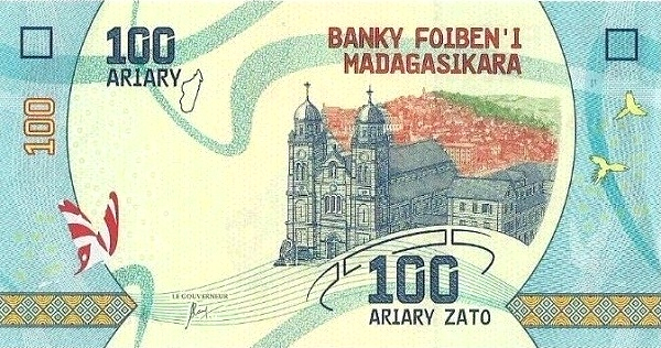 Madagascar 100 Ariary 2023, necirculata [2]