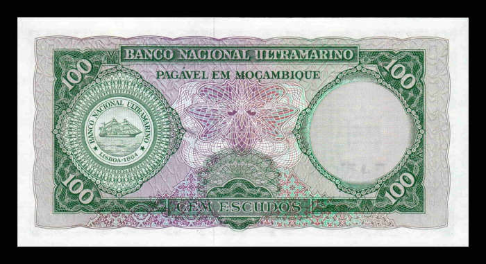Mozambic 100 Escudos 1961, g-ral Aires de Ornelas, necirculata [2]