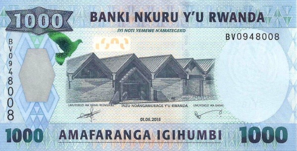 Rwanda, 1000 Franci 2019, necirculata [2]
