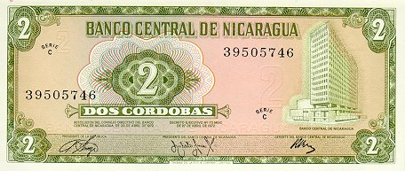 Nicaragua 2 Cordobas 1972, necirculata [2]