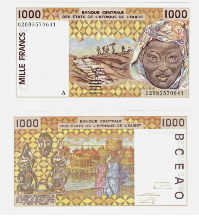 Statele Vest Africane - Coasta de Fildes, 1000 Franci 2002, necirculata [1]