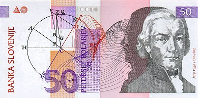 SLOVENIA 50 tolari 1992, planete, necirculata [2]