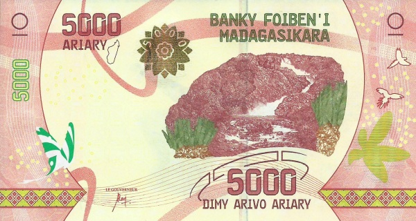 Madagascar 5000 Ariary 2017, necirculata [2]