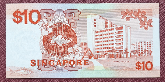 Singapore 10 Dolari 1988, aproape necirculata [2]