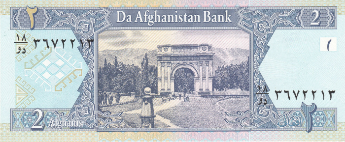 Afghanistan, 2 Afghani 2002, necirculata [2]