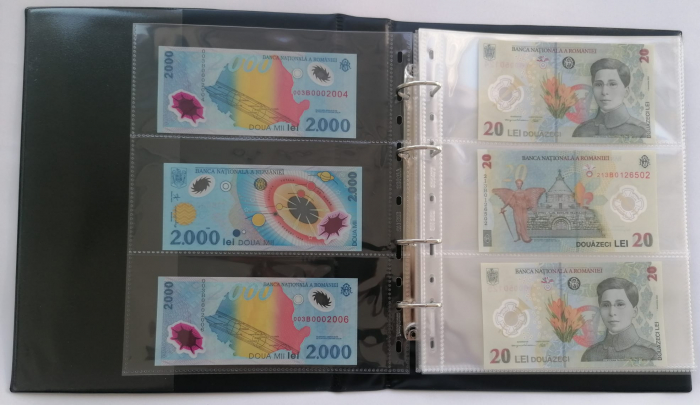 Album pentru bancnote prevazut cu 40 folii si 110 compartimente stocare [2]
