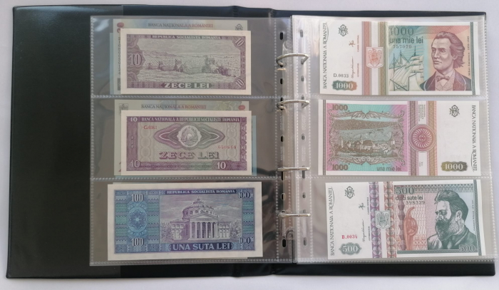 Album pentru bancnote prevazut cu 40 folii si 110 compartimente stocare [3]