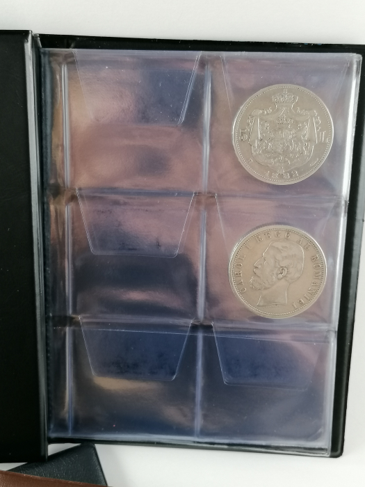 Album tip clasor cu 48 spatii stocare monede mari, medalii [5]