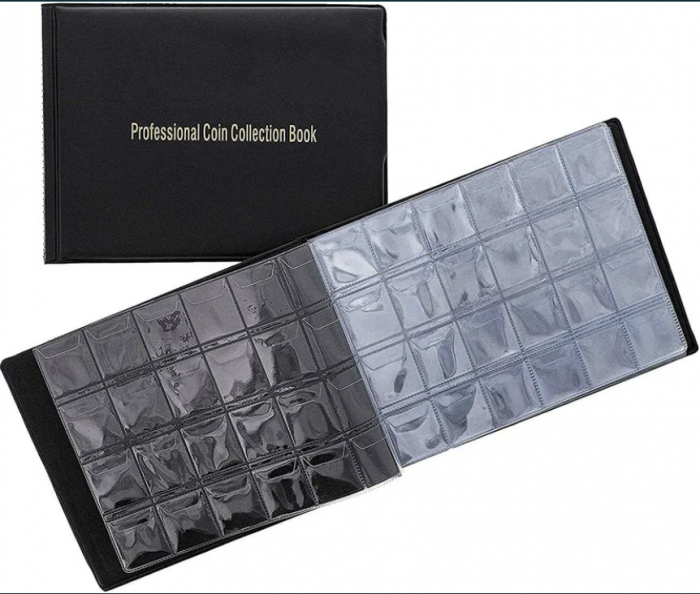 Album tip clasor cu 240 spatii stocare monede [1]