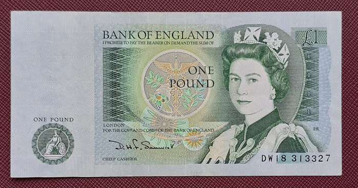 Anglia 1 Pound Sommerset 1981, aproape necirculata [3]