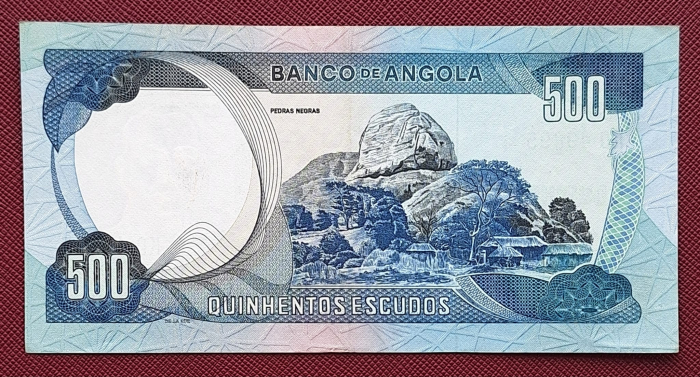 Angola 500 Escudos 1972, aproape necirculata [2]