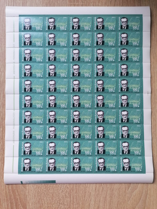 ANIVERSARI -PERSONALITATI .2002 LP.1580 MNH, 50 SERII TIRAJ 250.000 [4]