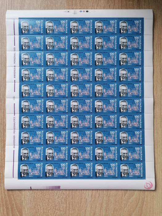 ANIVERSARI -PERSONALITATI .2002 LP.1580 MNH, 50 SERII TIRAJ 250.000 [2]