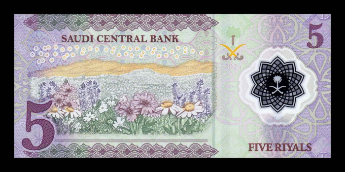 Arabia Saudita, 5 Riali 2024 (regele Salman bin Abdulaziz, polimer), necirculata [2]