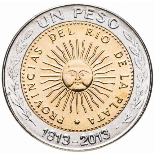 Argentina 1 peso 2013 - 200 ani de la emiterea primei monede, UNC [2]