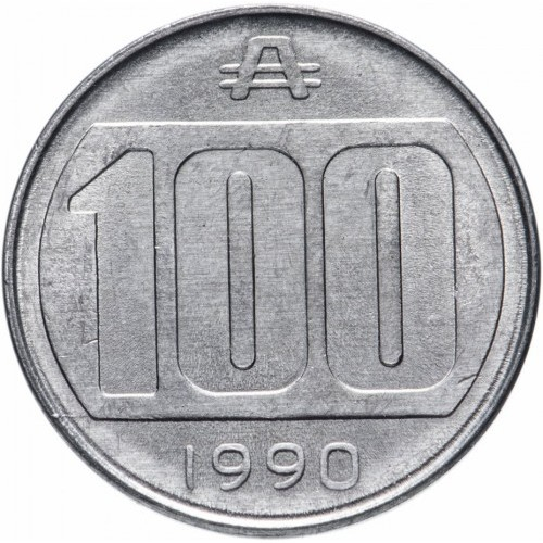 Argentina 100 Australi 1990, stema, UNC [2]