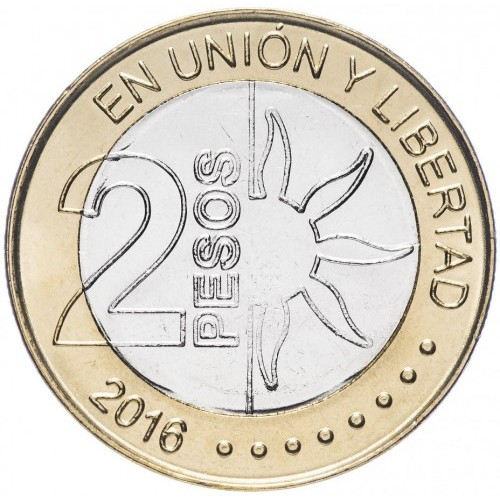 Argentina 2 peso 2016 - 200 ani de independenta [2]