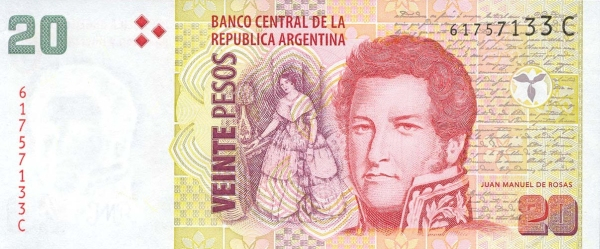 Argentina 20 Pesos 2002, necirculata [2]