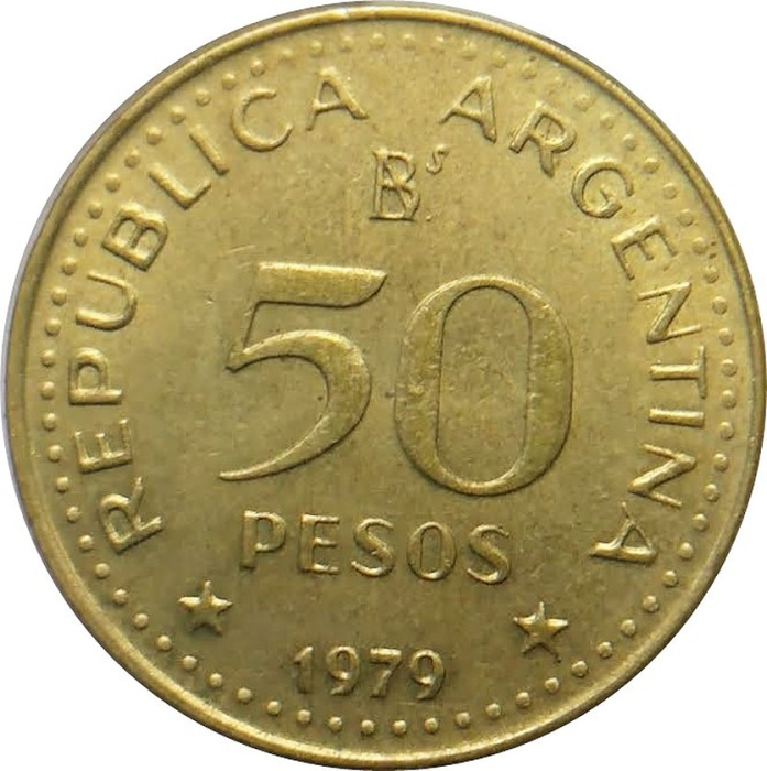 Argentina 50 pesos 1979, 100ani de la Cucerirea Patagoniei, UNC [2]