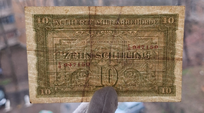 Austria 10 schilling 1944, ocupatia aliata, circulata [3]