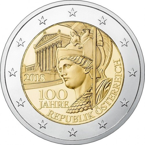 Austria 2 euro 2018, 100 ani de la proclamarea Austriei ca stat, UNC [1]