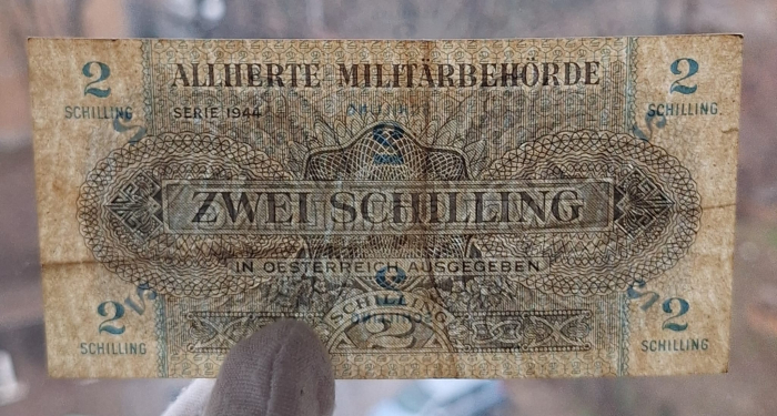 Austria 2 schilling 1944, ocupatia aliata, circulata [3]