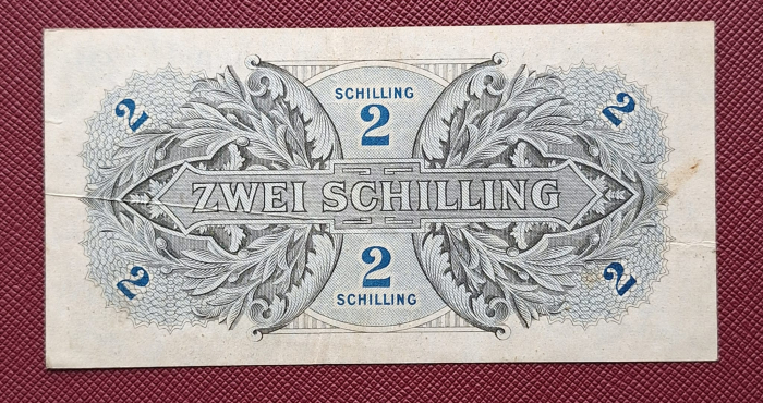 Austria 2 schilling 1944, ocupatia aliata, circulata [2]
