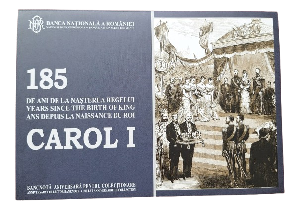 Bancnota Romania, 100 lei 2024, polimer, 185 ani de la nasterea regelui Carol I [6]