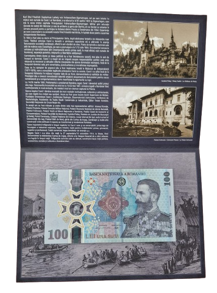 Bancnota Romania, 100 lei 2024, polimer, 185 ani de la nasterea regelui Carol I [1]